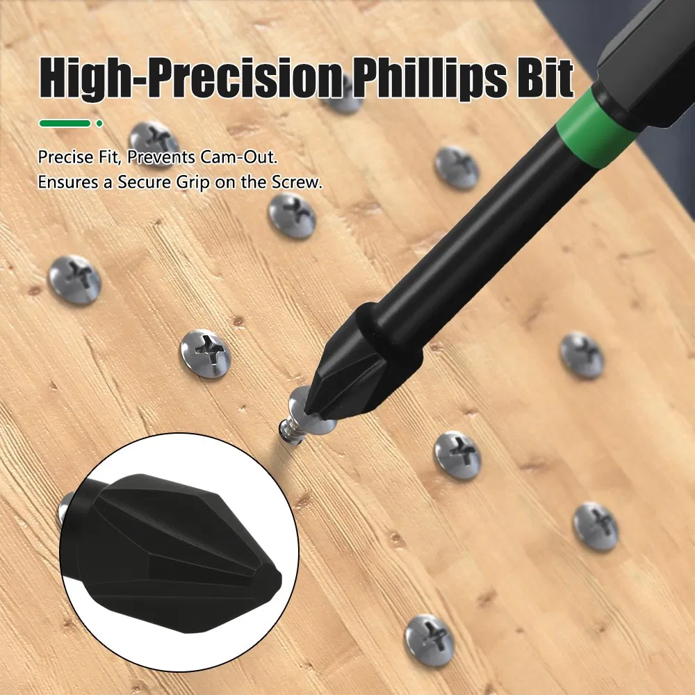 Lavie Alloy Steel Anti-Slip Magnetic Screwdriver Bit Router Bits Woodworking OEM Service