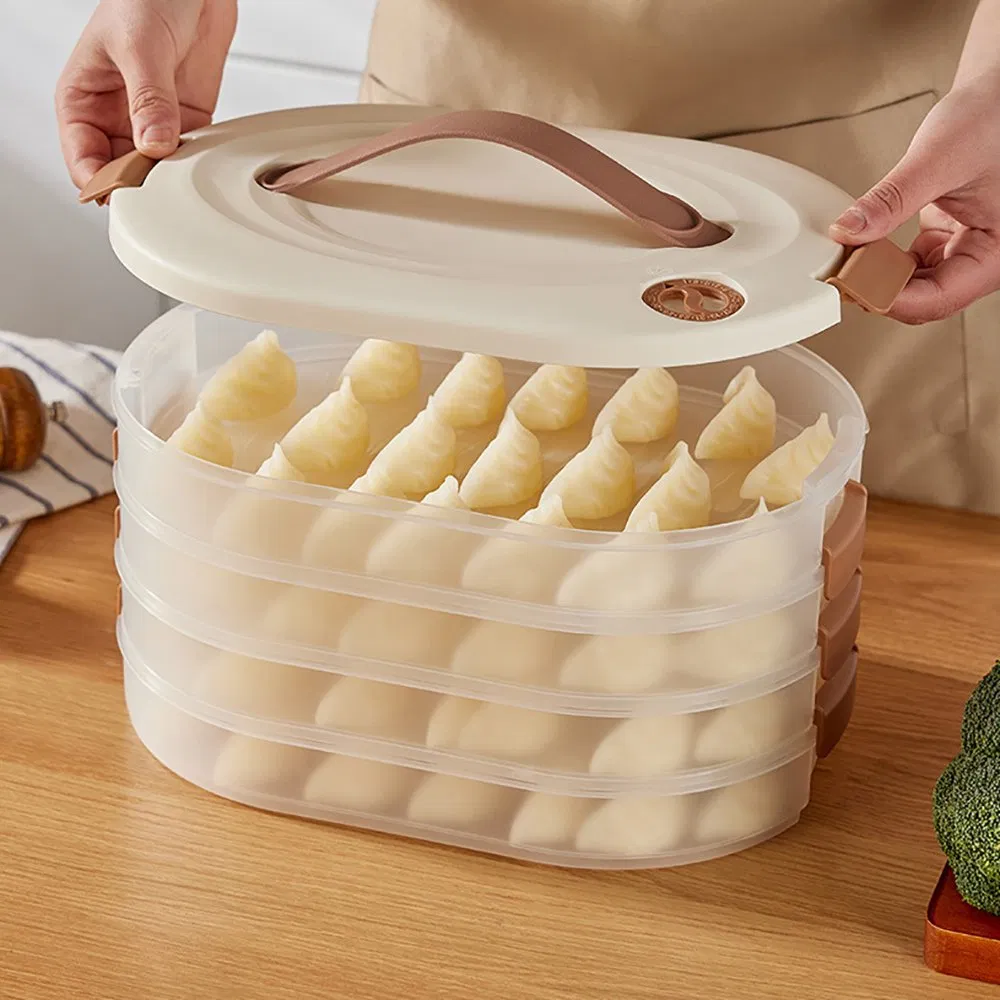 Three Layers Dumpling Storage Kitchen Organizer Bl29195