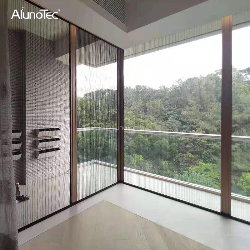 Low Cost Folding Blinds Magnetic Mesh Retractable Fly Screen