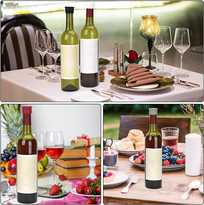 Wholesale Airtight Seal Reusable Wine Stoppers Accessories Corks Silicone Bottle Cap Cover