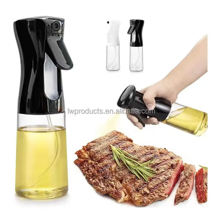 200ml Glass Oil Sprayer and Dispenser BBQ Cooking Sprayer Oil Kitchen Glass Spray Bottle Glass Spray Bottle Oil Spray Bottles