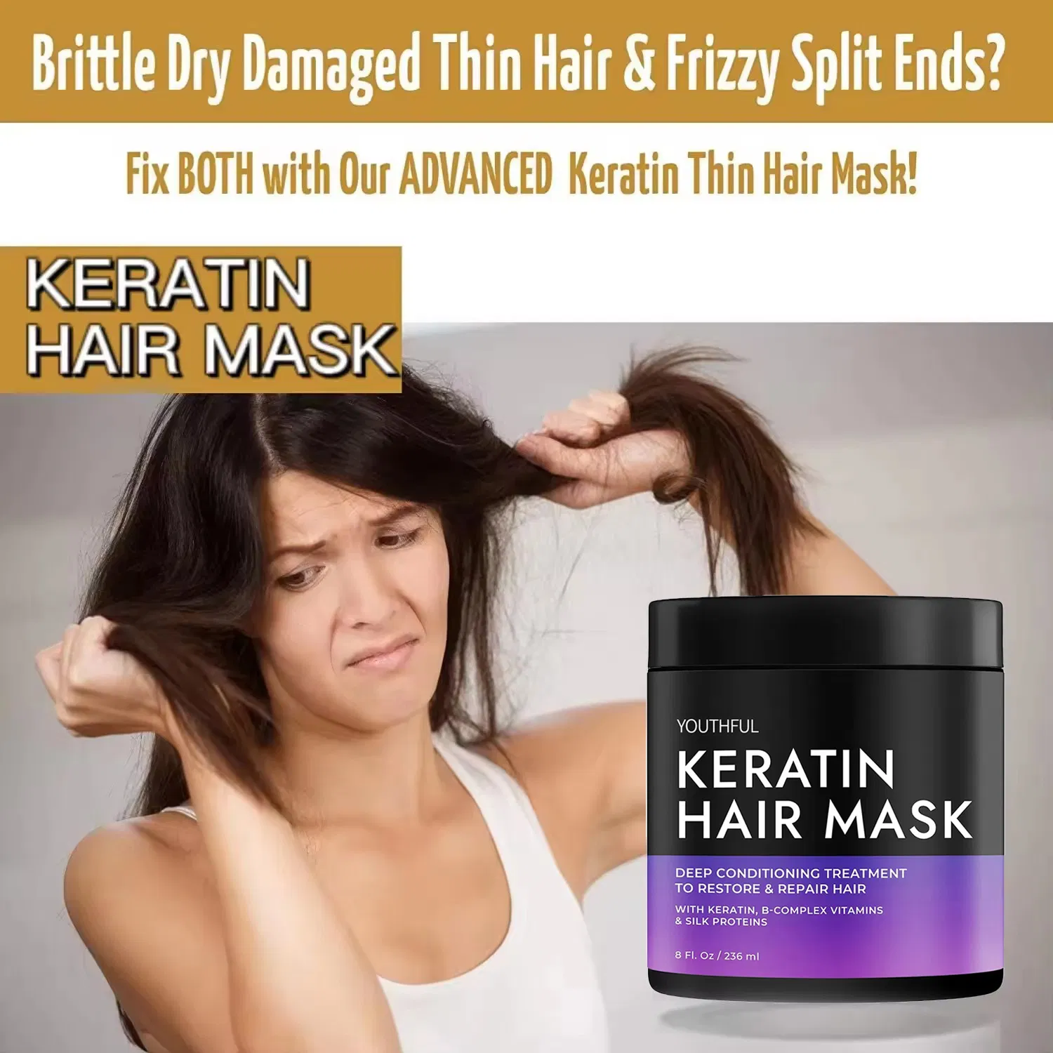 High Quality Keratin Deep Conditioning Moisturizing Hair Mask