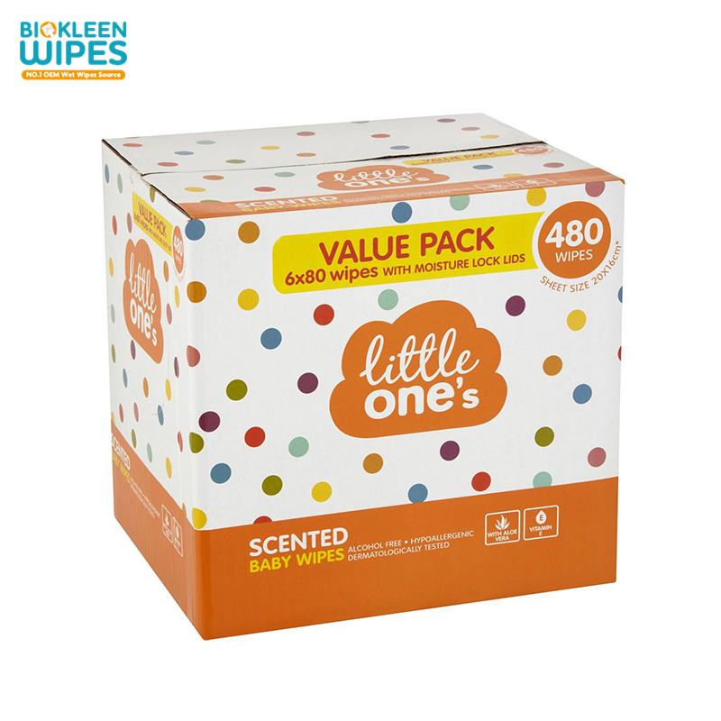 Biokleen OEM Logo Bamboo Water Wipes Extra Strong Hand and Face Wipes Unscented Naturals Unscented Bamboo Wipes