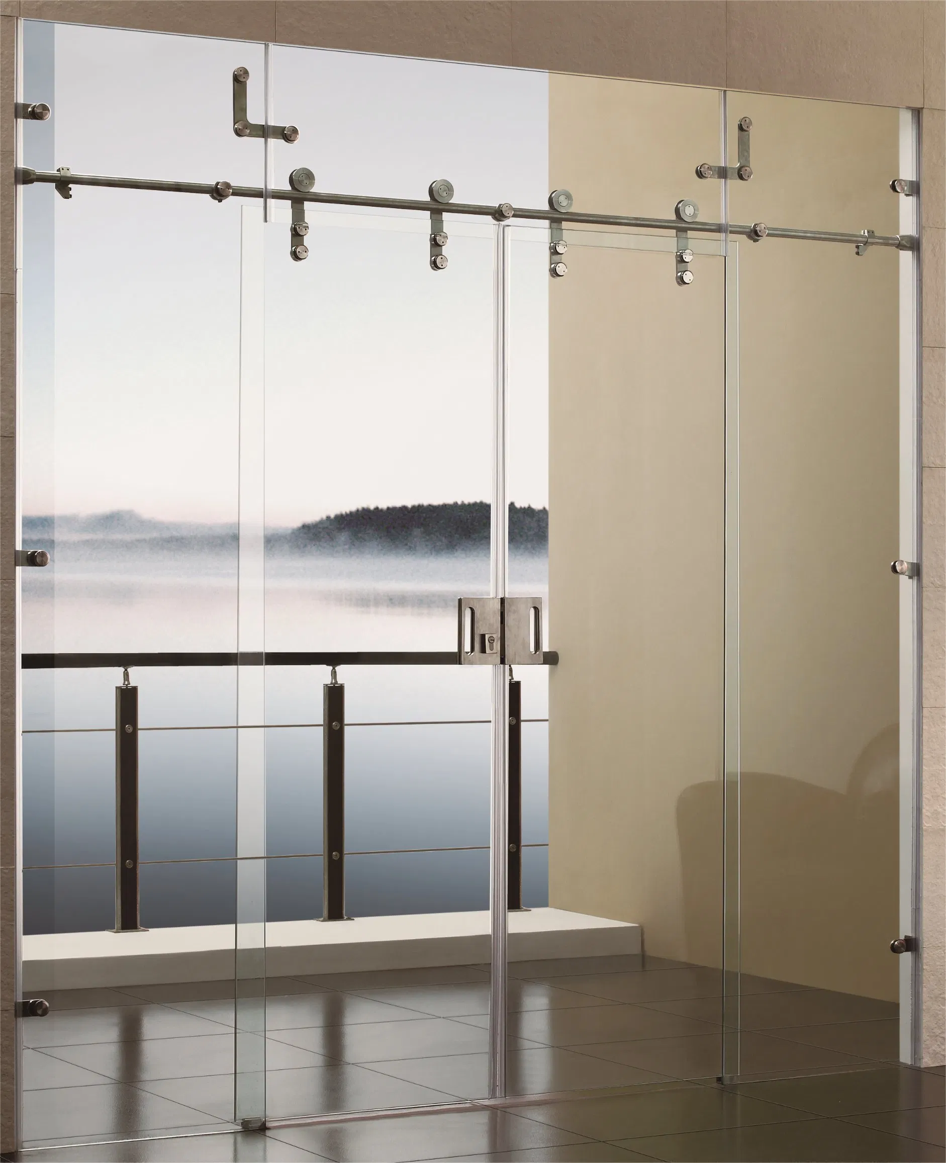 OEM High-Quality Sliding Shower Glass Stainless-Steel Easy Slide Door Wheel