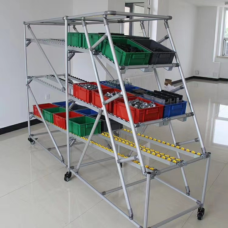 Roller Skate Wheel Aluminium Alloy Conveyor Roller Track for Sliding Shelf System