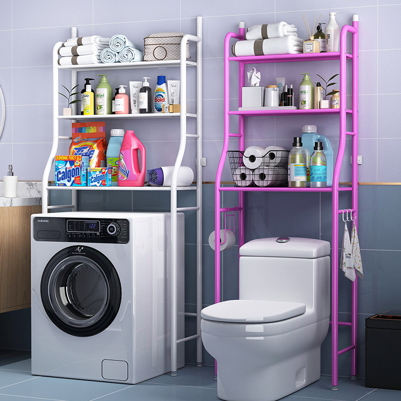 3 Layer Multipurpose Adjustable Toilet Paper Bathroom Stand Organizer Shelf