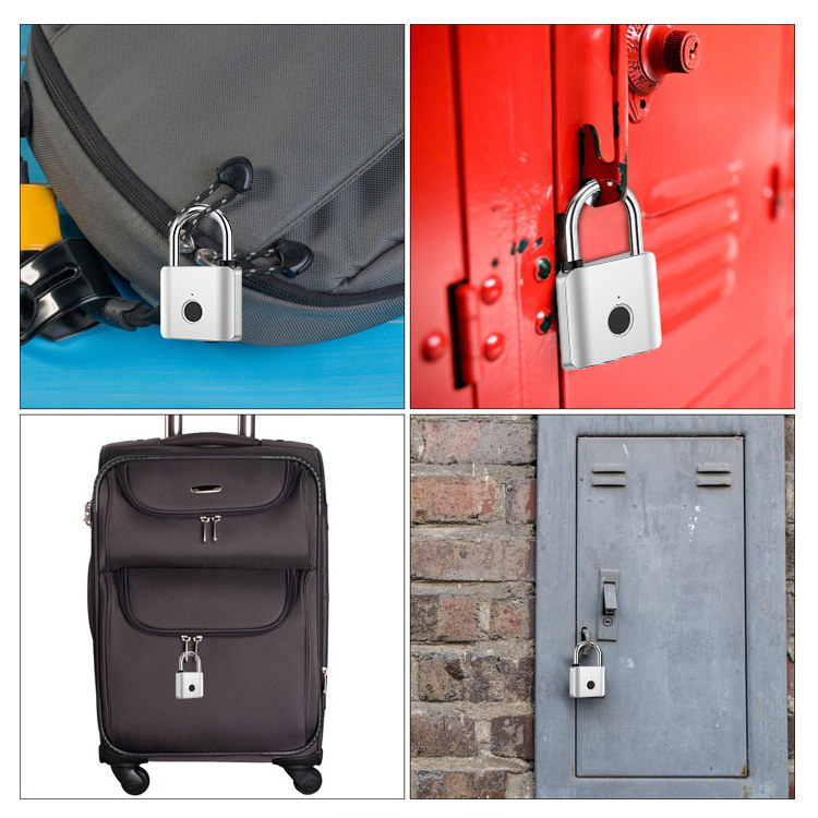 Fingerprint Padlock Home Warehouse Patio Gate Padlock