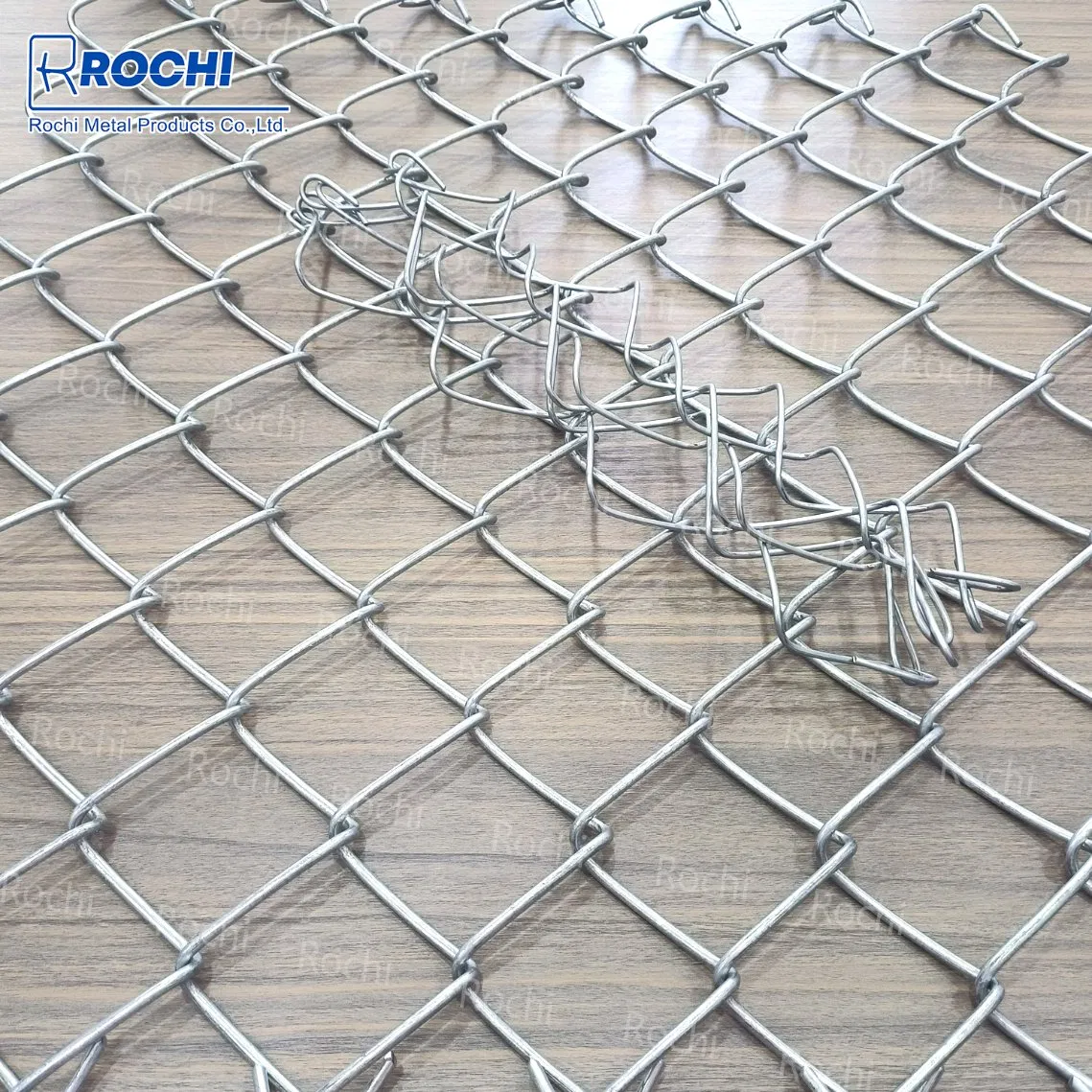 Durable, Flexible 2.5mm Wire Diameter, 50X50mm Mesh Size Galvanized Steel Wire Chain Link Fence for Sports Court Fencing