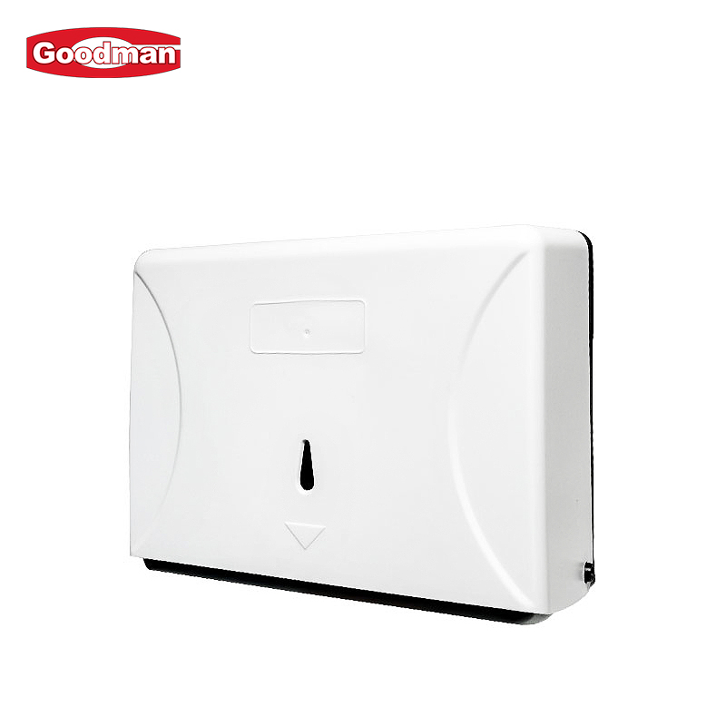 Custom Simple Black Napkin Holder Tissue Storage Box for Public Toilet Restroom Hotel Plastic Wall Mounted Tissue Boxes