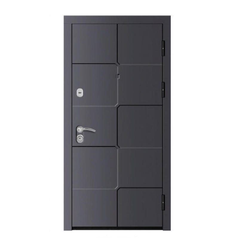 Стальная входная дверь с современным дизайном