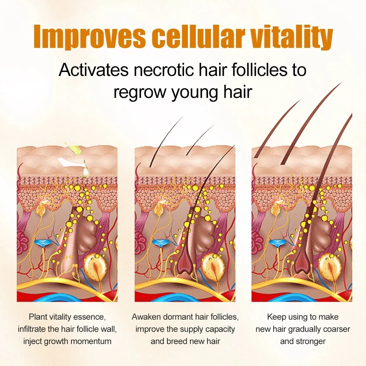 Nutritional Hair Growth Oil Serum Scalp Care Liquid Essence for Hair Care