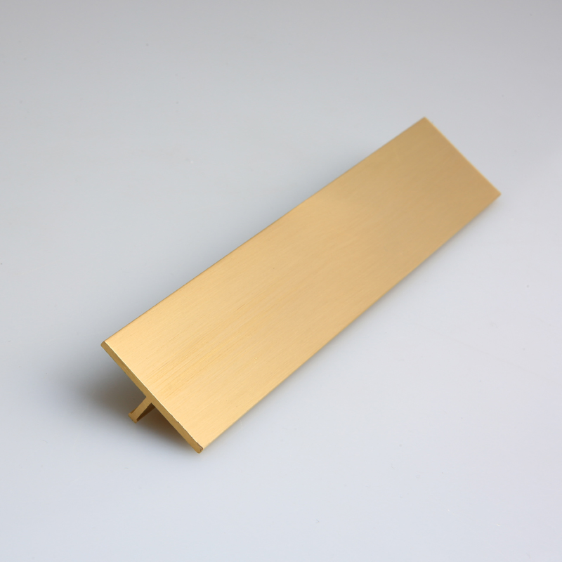 Brass T Profile Extruded Curved T-Shaped Brass Strip