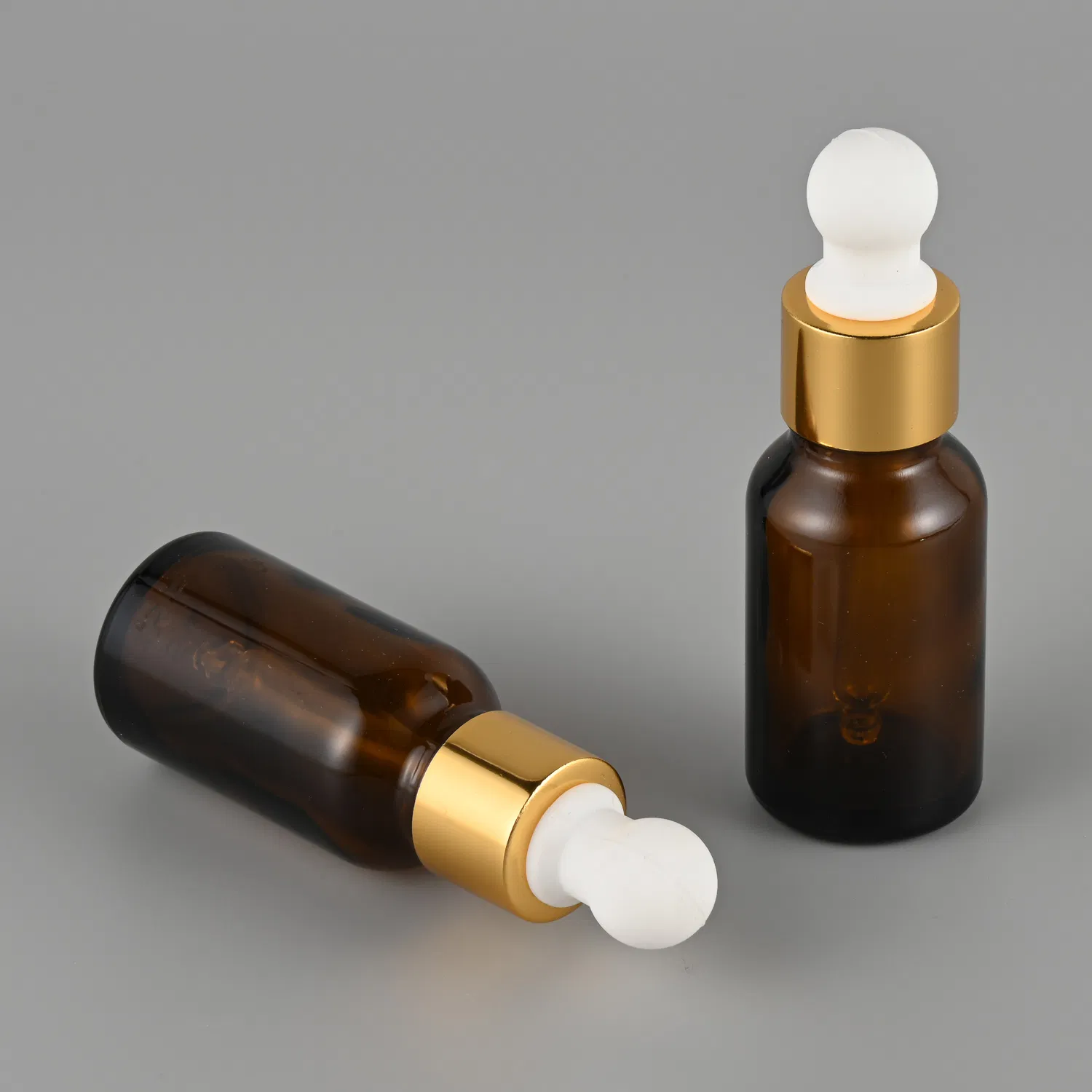 Transparent Bright Round Glass Dropper Bottle for Essential Oil 30ml 15ml Glass Oil Dropper Bottles