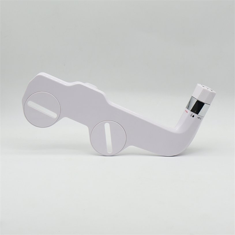 Modern Style Clear Rear Bidet Attachment Adjustable Water Pressure Dual Nozzle Toilet Bidet Attachment Self-Cleaning ABS