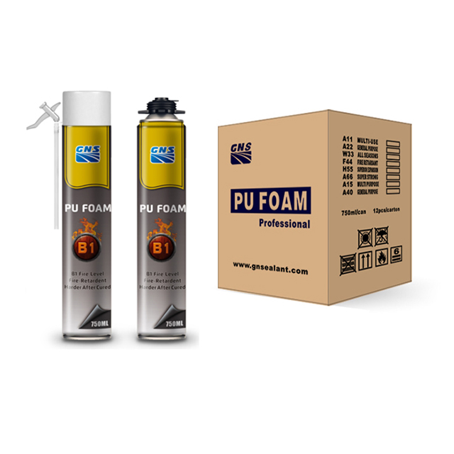 B1 Fireproof Expanding Polyurethane PU Foam Insulation Spray