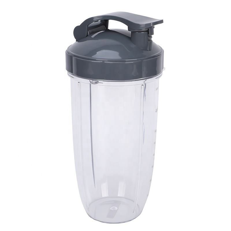 32oz Tall Cups with Flip Top to Go Lip and Lid Ring for Nutri Blender