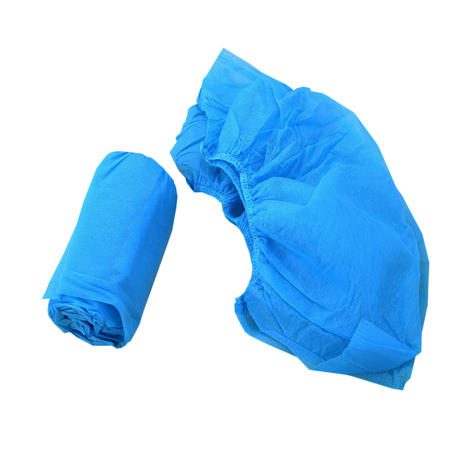 Disposable Surgical Waterproof Anti-Slip Blue/White Nonwoven Overshoes Shoe Cover with CE/ISO