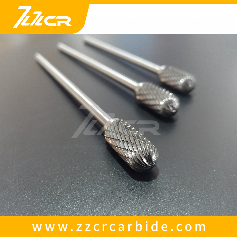 Zzcr Tungsten Carbide Oval Rotary Burr with Long Shank