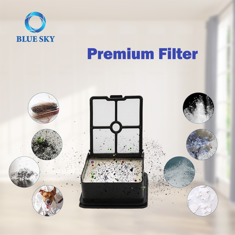 Roller Brush HEPA Filter Accessories Kit 1630733 Fit for Bissell Turboclean Hard Floors 3548 Redkey W12 Wet Dry Cordless Vacuum