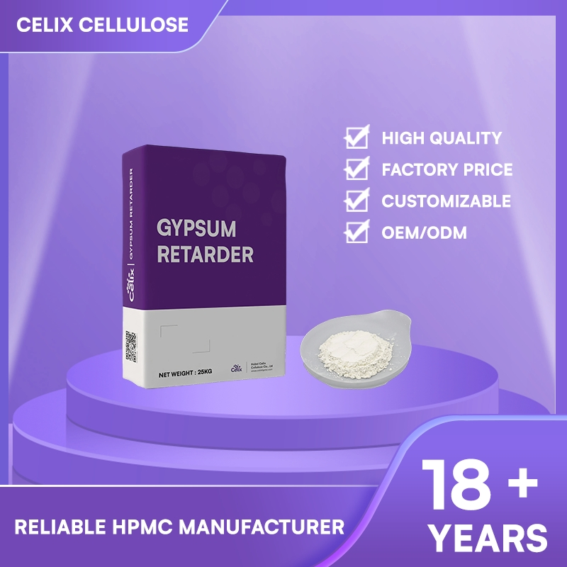 Celix Gypsum Retarder Gr-400 for Machine Sprayed Mortar with Good Workability and Compatibility