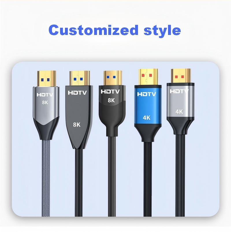 HDMI кабель 8K V2.1, 1-10м, золотое напыление