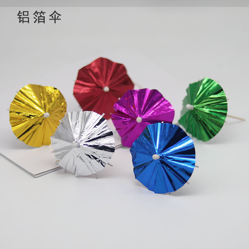 Cocktail Drink Umbrella Picks Appetizer Toothpick Bamboo Cupcake Parasols