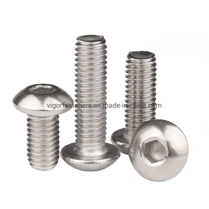 ISO 7380 Stainless Steel A2/A4 Hex Nails Socket Button Cap Screw for Machine