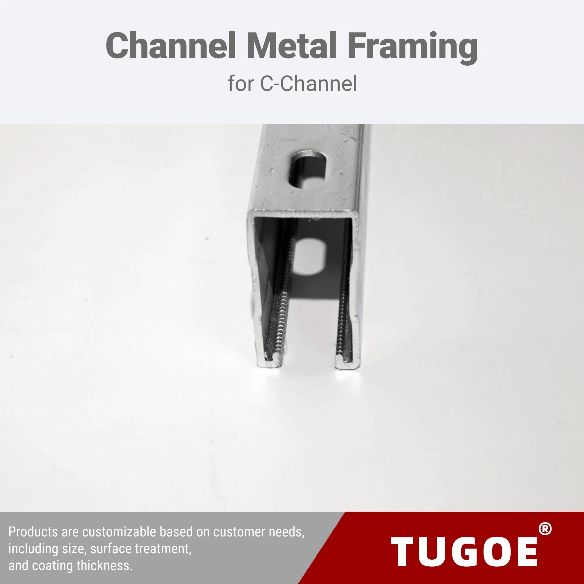 Good Applicability Weatherproof Bolt Friendly Hole Patterned C Channel for Support Bracket