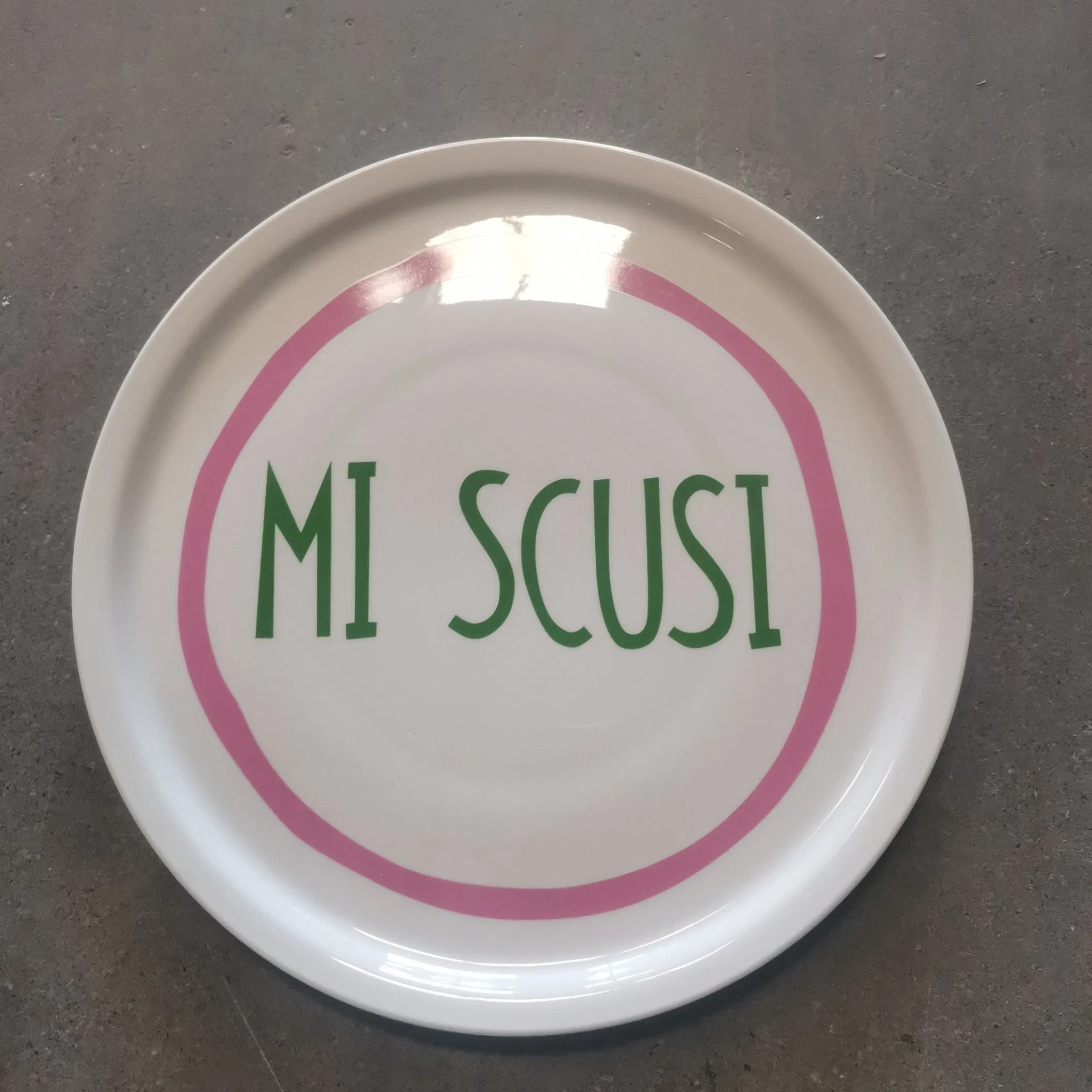 12"Pizza Plate Full Decal Porcelainware Stoneware Tableware
