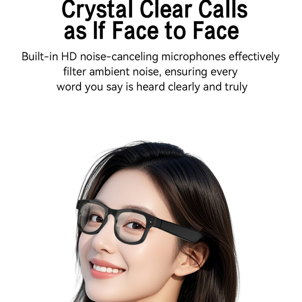 Умные очки Bluetooth с AI-переводом и записью видео