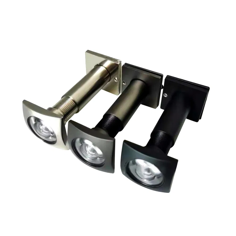 Factory Popular Zinc Alloy Chrome Customized Color Square Decorative Cover 200 Angle Door Peephole Door Viewer