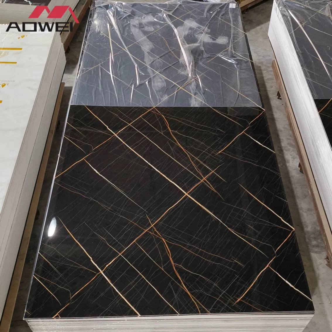 Waterproof Decoration Material WPC PVC Marble Sheet Wall Panels for Home Siding