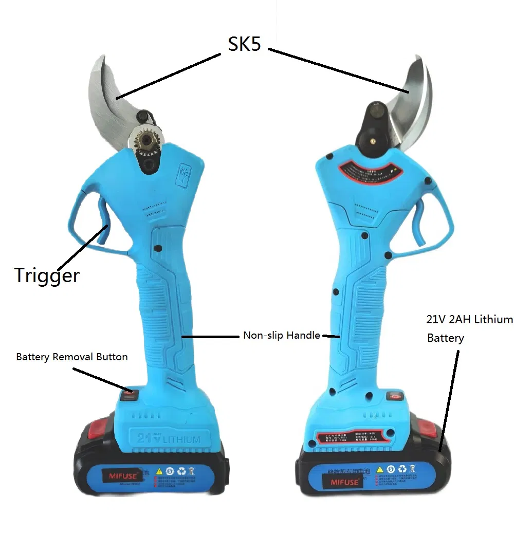 Электрический секатор Mifuse 21V, 35 мм, аккумуляторный