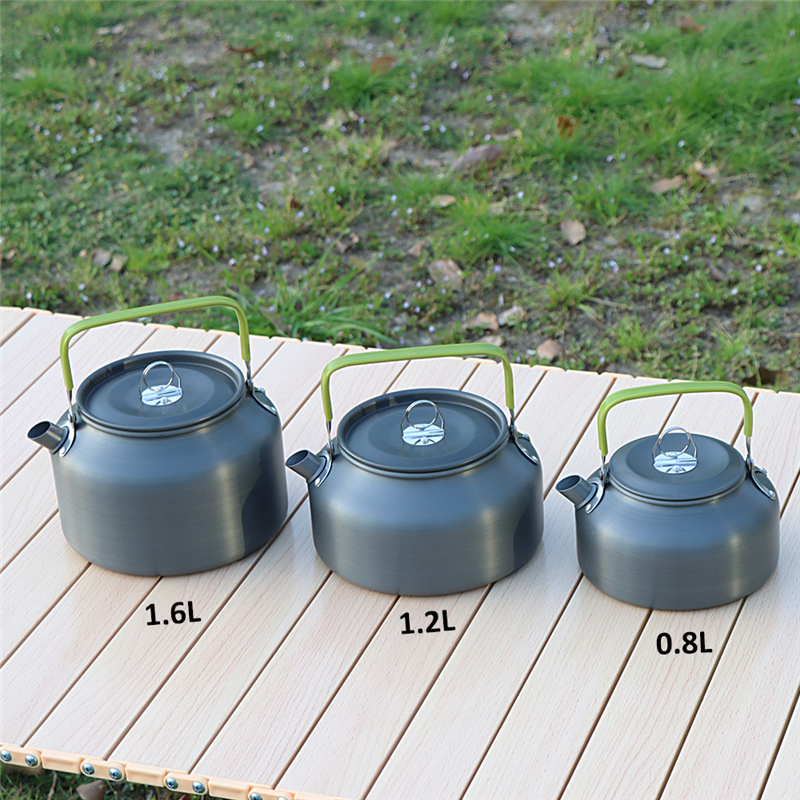 Outdoor Camping Cooking Water Kettle Pot Portable Travelling Hiking Picnic BBQ Tableware Cookware Teapot