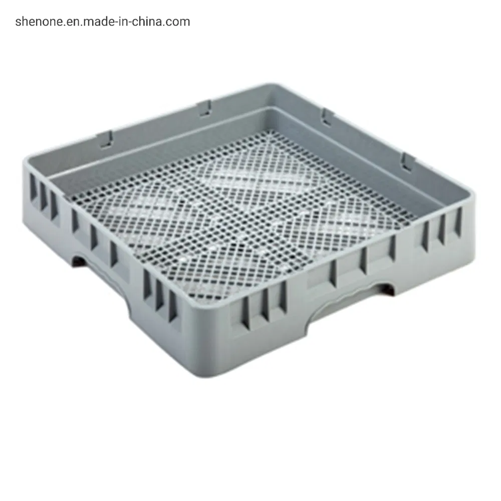 Shenone Hot Sale Brown Rectangular Dishwasher Plastic Basket for Cup036