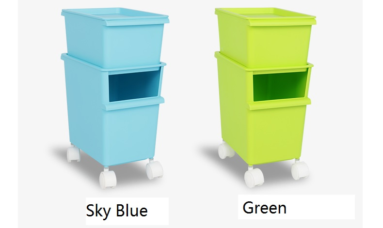 Декоративные пластиковые коробки для хранения с наклейками