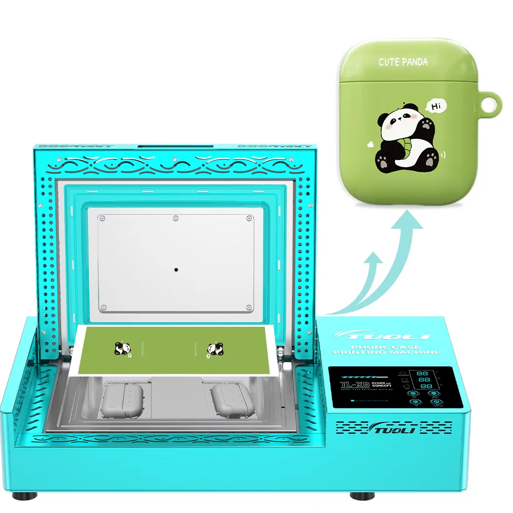 Tuoli 2 in 1 Vacuum Heat Press Transfer 3D Sublimation Blank Mobile Phone Headphone Earphone Case Cover Printing Machine for Airpod