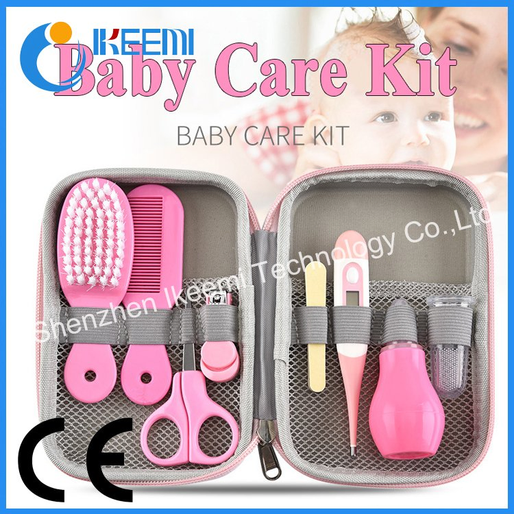Newborn Baby Grooming Kit Nail Clipper Scissors Hair Brush Comb Safety Care Set