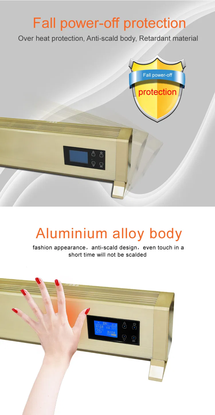 Electric Convection Heater Radiator Smart Heater Home Baseboard Heater for Winter