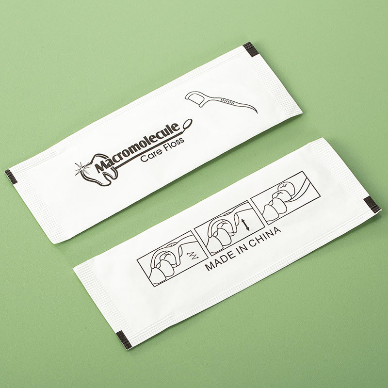 Cheap Dental Floss Pick Individually Wrapped Eco Friendly 2 in 1 Plastic Dental Floss Stick with Toothpick