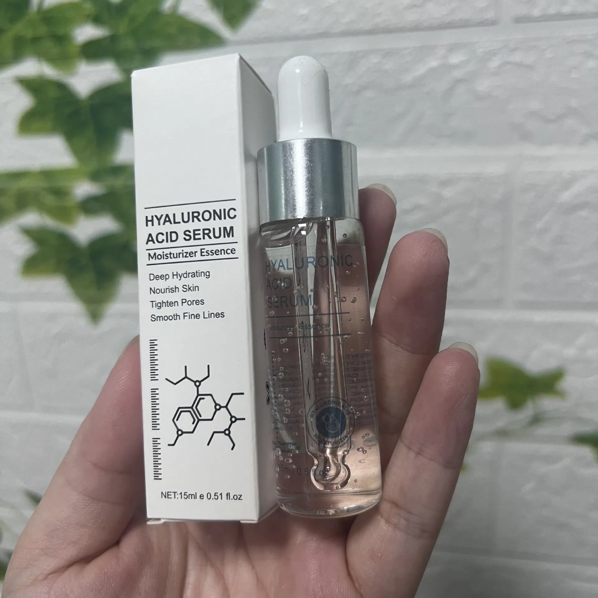 Private Label Deep Hydrating Moisturizer Essence Tighten Pores Hyaluronic Acid Lip Serum