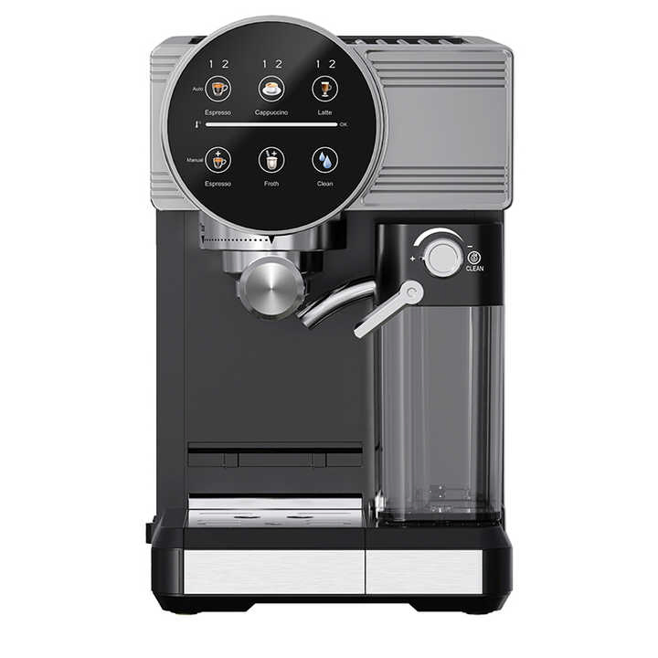 Automatic Ss Cappuccino Espresso Machine with 1.0L Transparent Tank