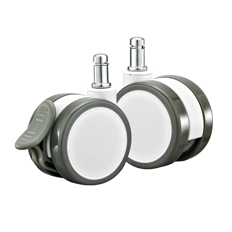 2.5'' Top Plate/Threaded Stem/Solid Stem PU Furniture Twin Wheels Medical Casters