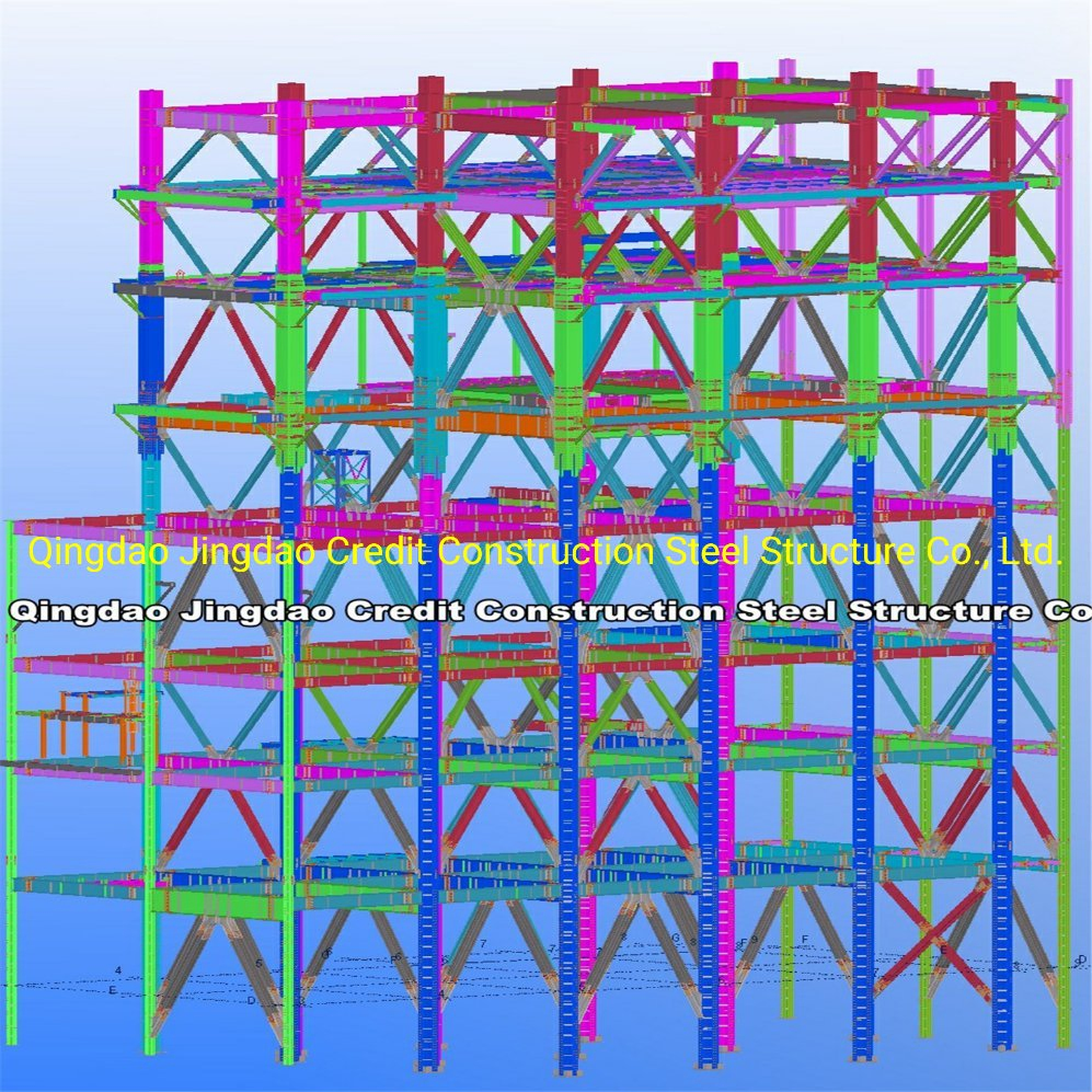 High Strength Steel Structure Construction Building Material for Beams and Columns Steel Rack