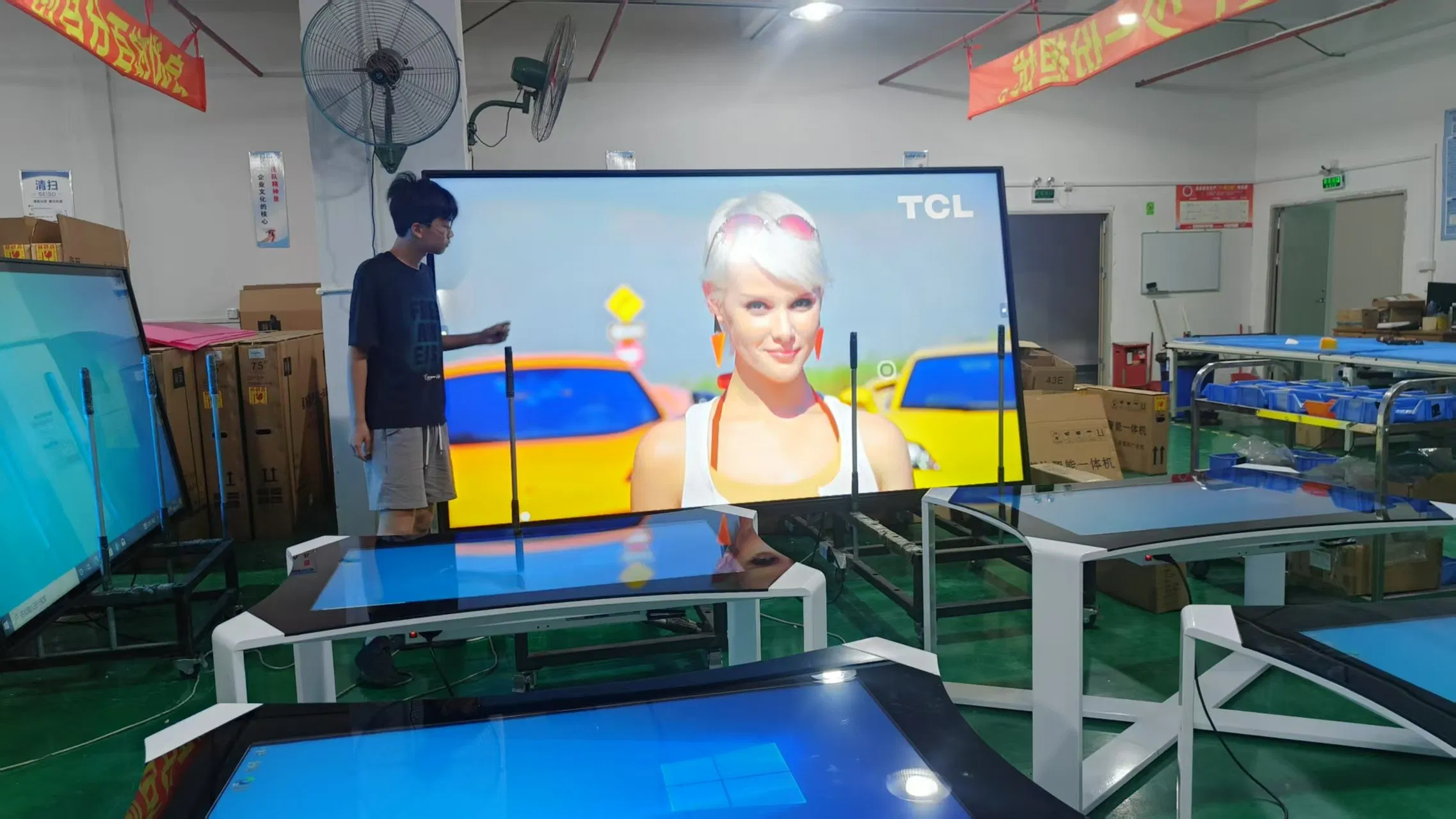 75 Inch LCD Writing Smart Board Interactive Flat Panel Touch Screen Digital Whiteboard for Classroom and Meeting Room