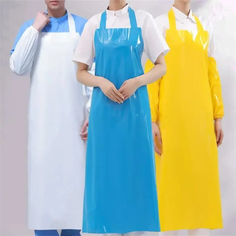 Waterproof Oilproof TPU Food Butcher Store Apron Gardening Aprons
