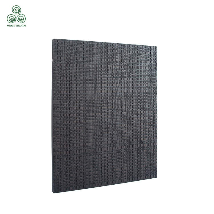 Popular Check 3D Solid Wood Panel for Exterior Ceiling Decoration Texture Panels