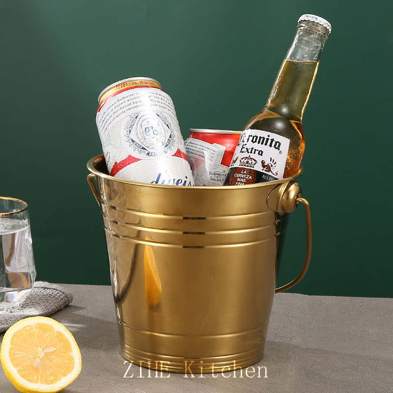 Golden Commercial Ice Bucket Champagne Bucketice Storage Bucketice Bucket