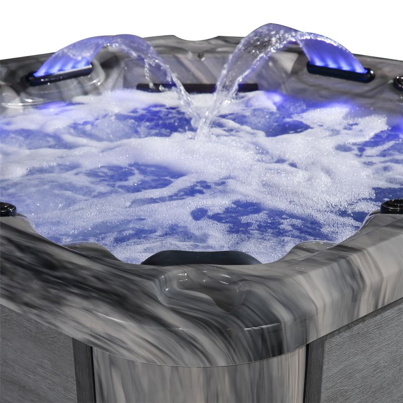 Акриловая гидромассажная ванна SPA на 6 человек