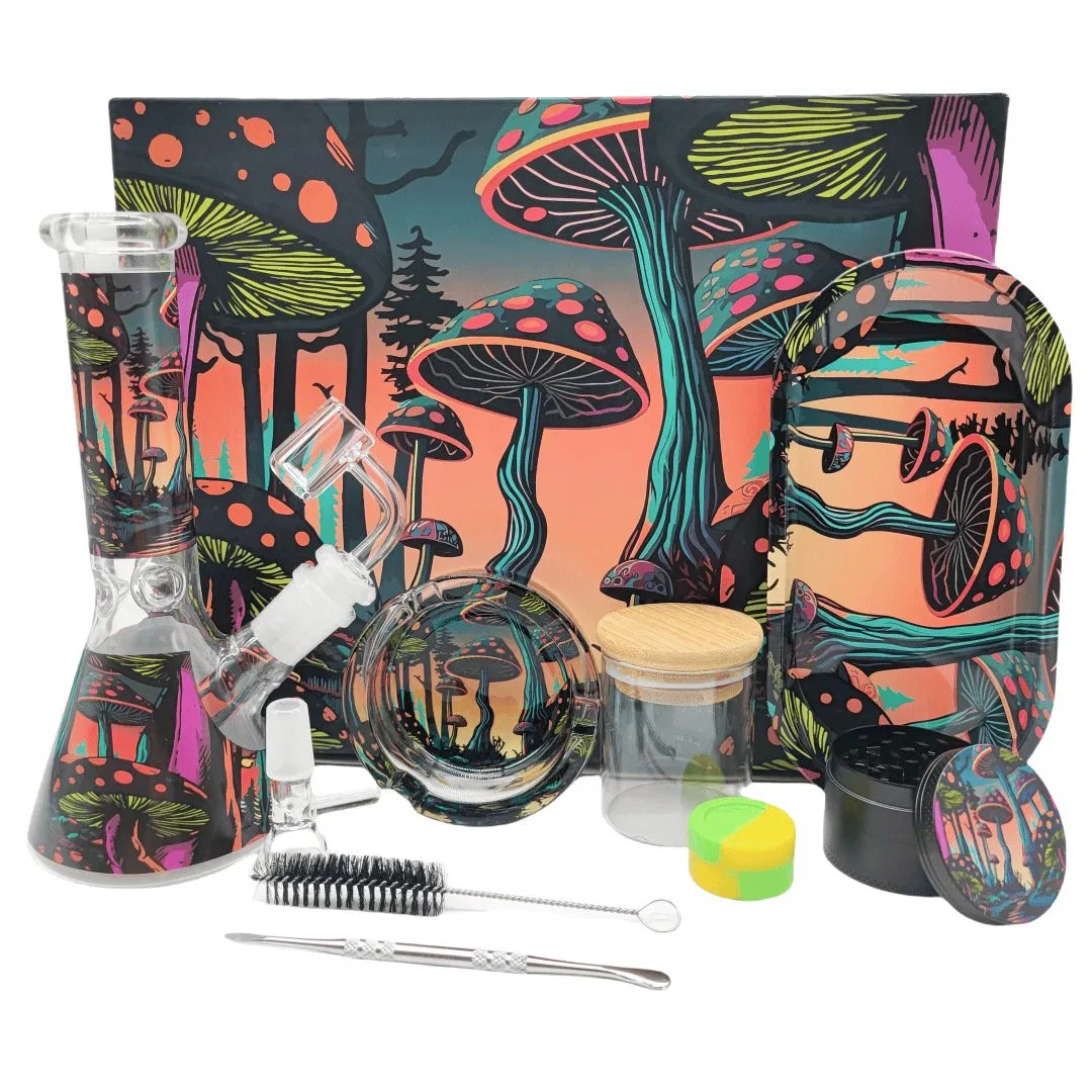 11-Piece Smoking Set with Cigarette Grinder Ashtray and Storage Jar